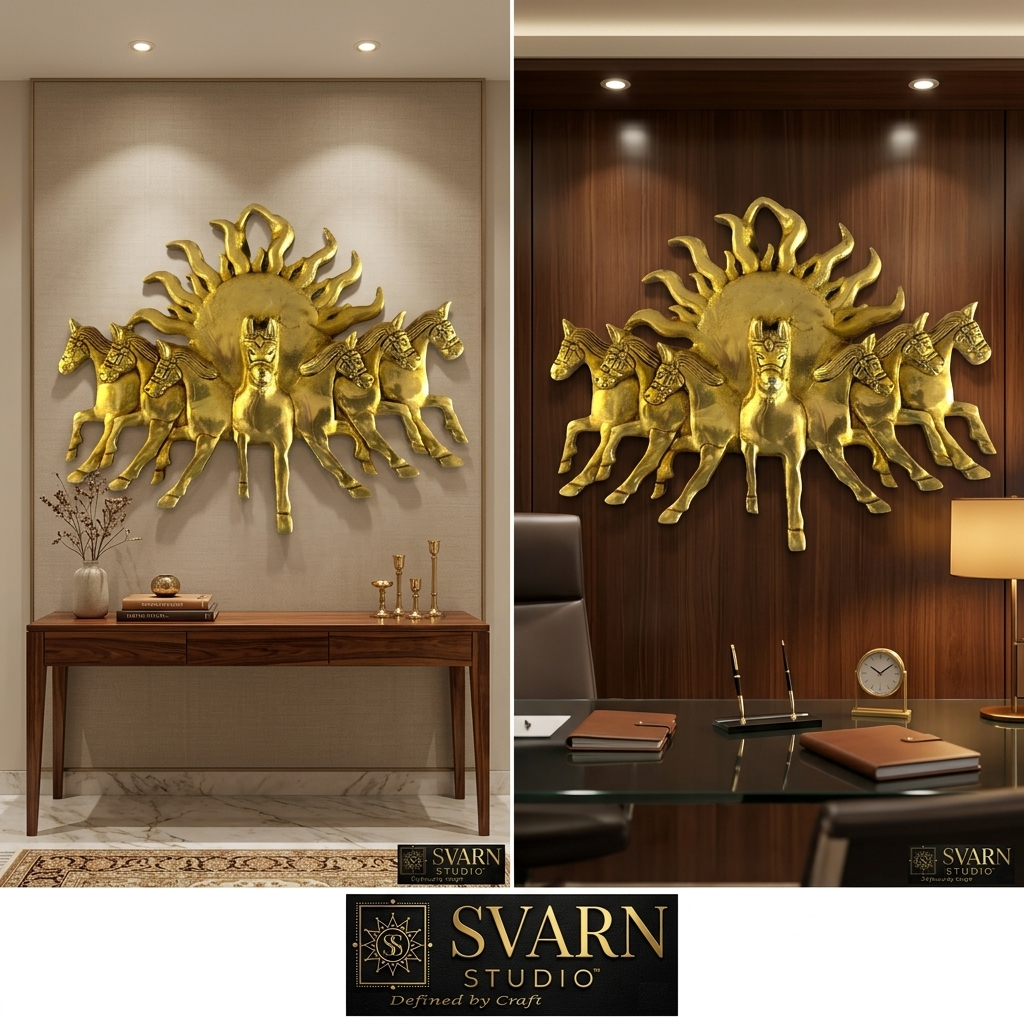 Svarn Studio 7 Horses Wall Decor - Lifestyle in Luxury Interiors