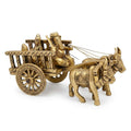 Brass Bail Gaadi with Ganesh Ji | Handcrafted Antique Gold | Traditional Art Showpiece