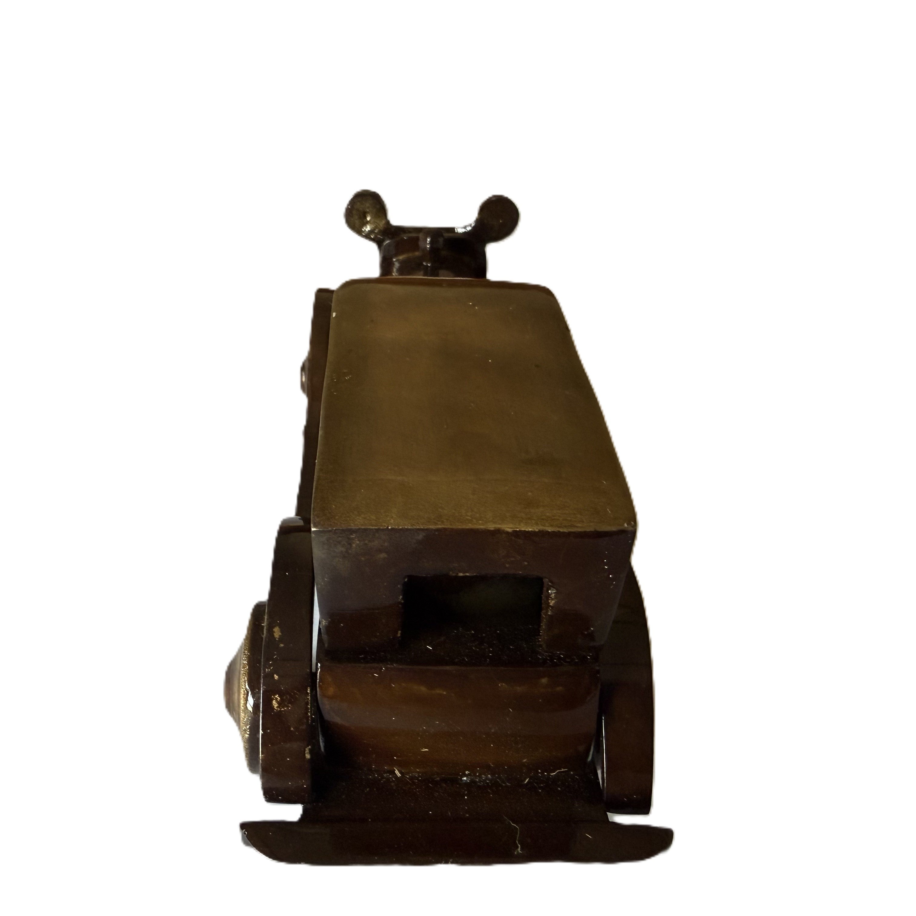 Svarn Studio Handcrafted Brass Vintage Motor Car Showpiece — 5.12 Inch Pure Brass Antique Miniature for Home & Office Décor