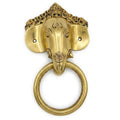 Svarn Studio Brass Lord Ganesha Door Knocker, Handcrafted Premium Antique Fine Design
