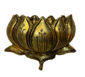 Svarn Studio Brass Lotus Wall Décor — Antique Gold Finish, Traditional Handcrafted Design