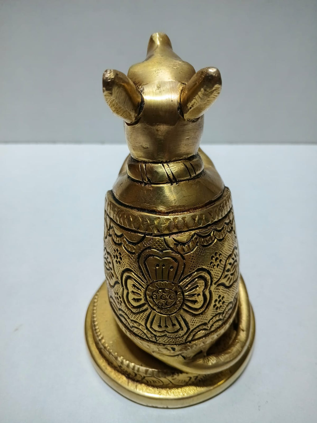 Brass Mouse Showpiece | Mushak Vahana | Handcrafted Antique Gold | Vastu & Home Décor
