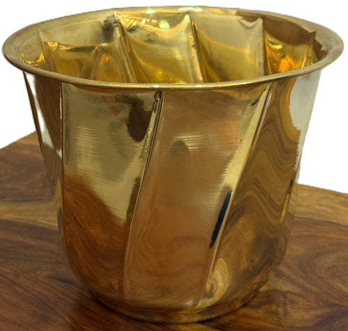 Svarn Studio pure brass decorative planter bowl handcrafted hammered finish 6 8 10 12 inch home decor