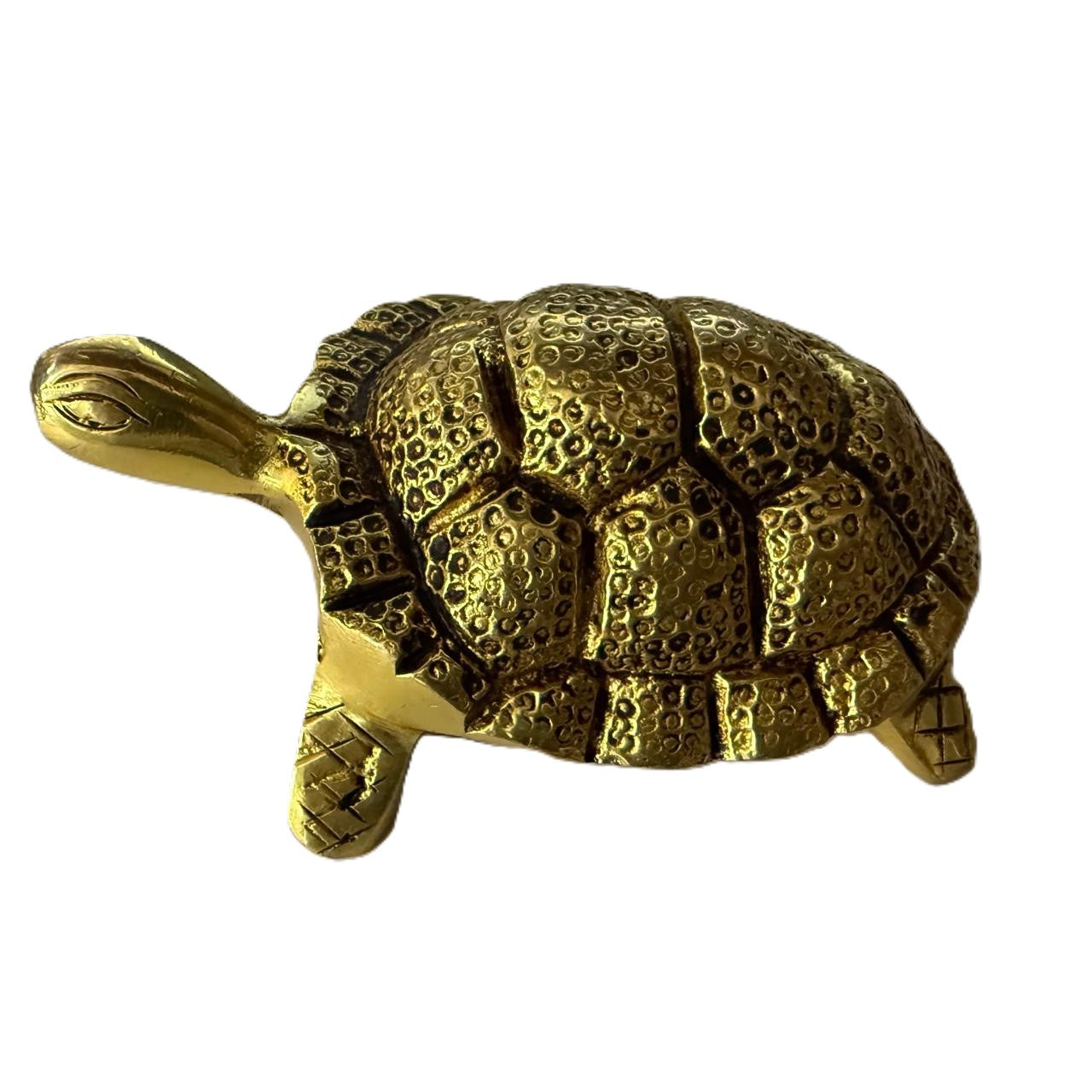 Svarn Studio Brass Small Tortoise Figurine, Handcrafted Premium Antique Fine Design