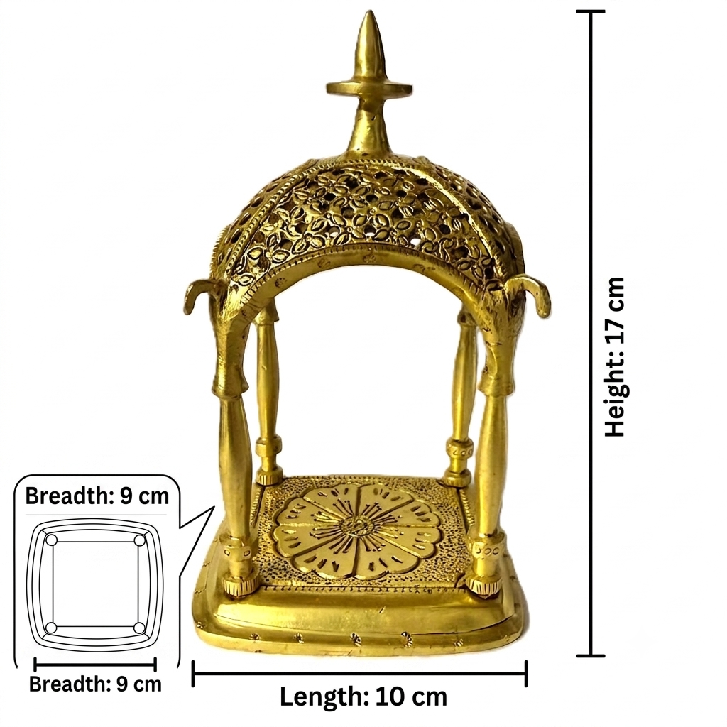 Svarn Studio Brass Temple - Measurements