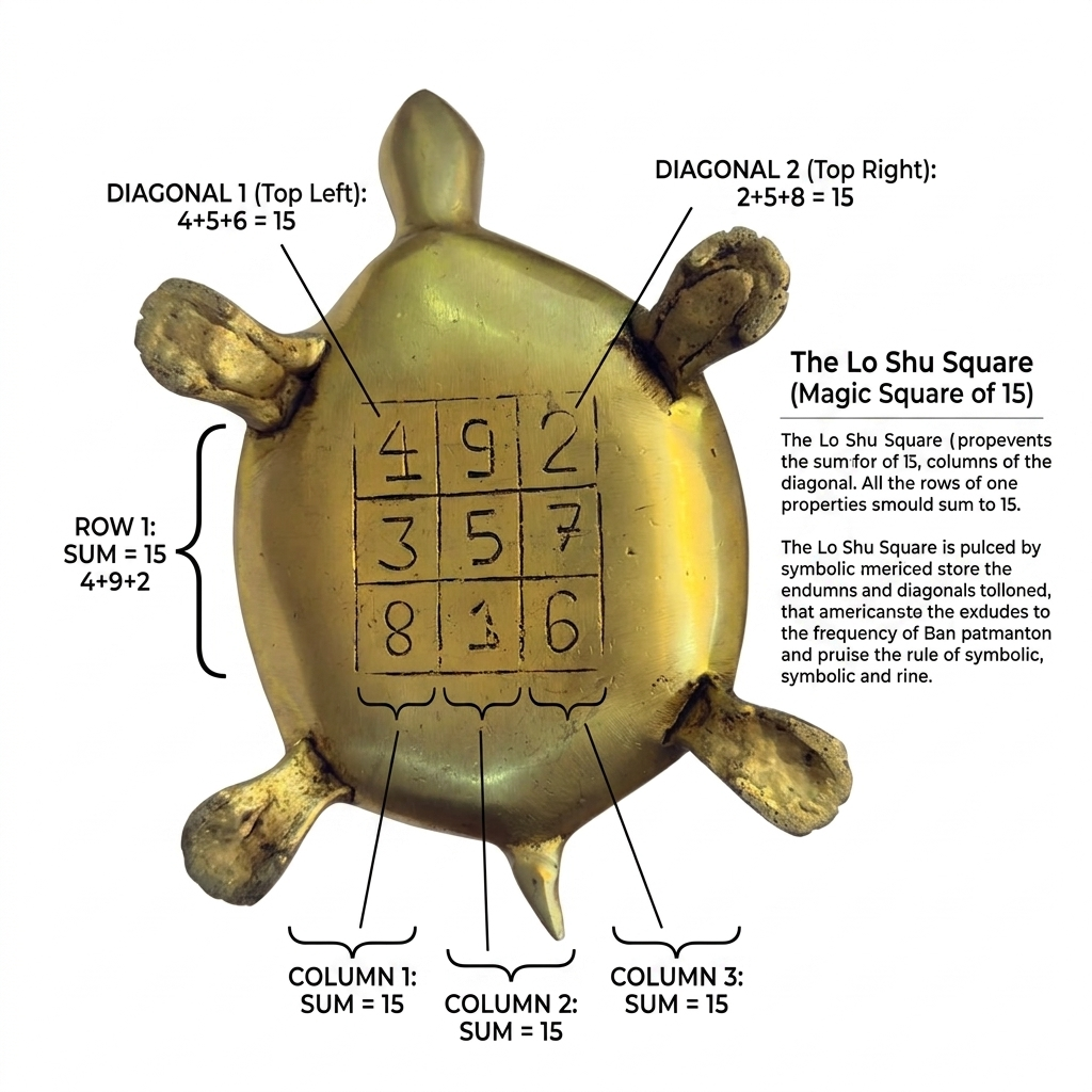 Svarn Studio Brass Tortoise with Ganesha, Handcrafted Vastu Idol