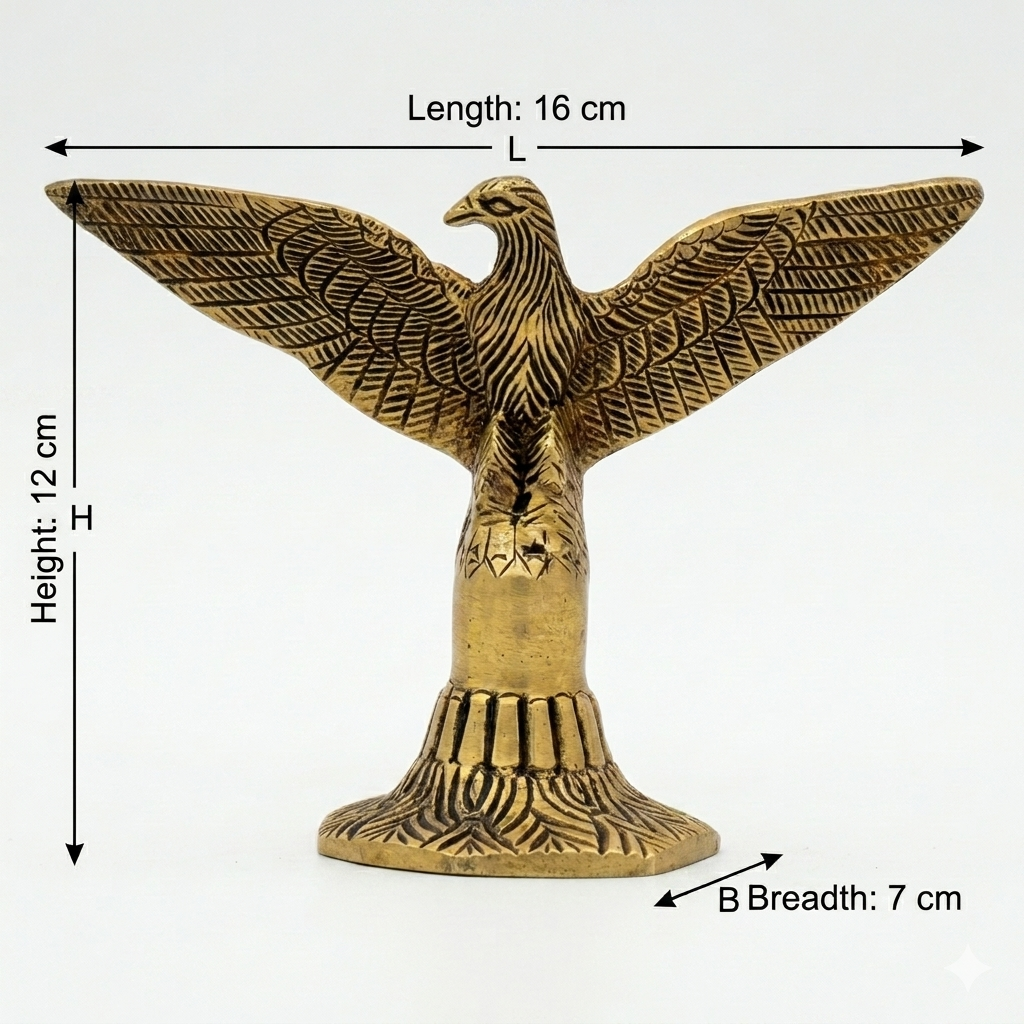 Svarn Studio Brass Eagle, Handcrafted Premium Fine Design